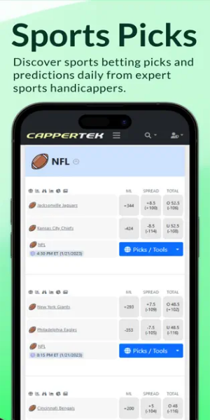 CapperTek Sports Betting Tools 螢幕截圖 1