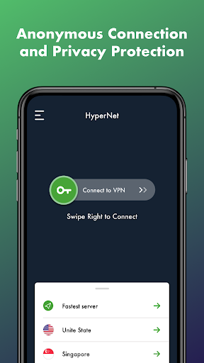 HyperNet Free VPN - Unlimited ဖန်သားပြင်ဓာတ်ပုံ 1