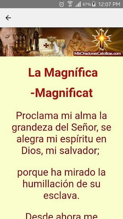 Oracion La Magnifica - El Magnificat 螢幕截圖 2