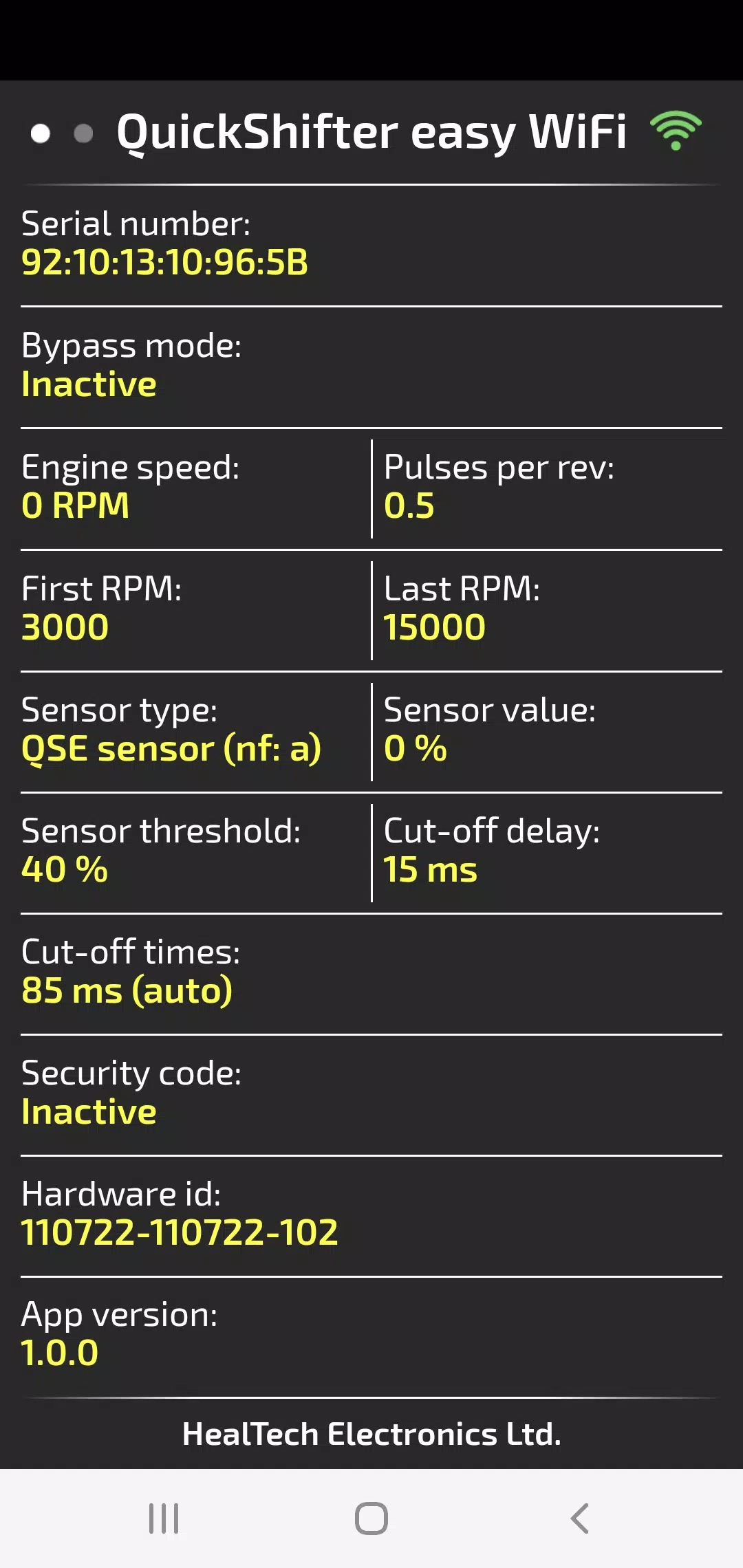 QuickShifter easy (iQSE-W) 螢幕截圖 2