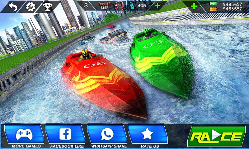 Speed Boat Crash Racing ဖန်သားပြင်ဓာတ်ပုံ 1