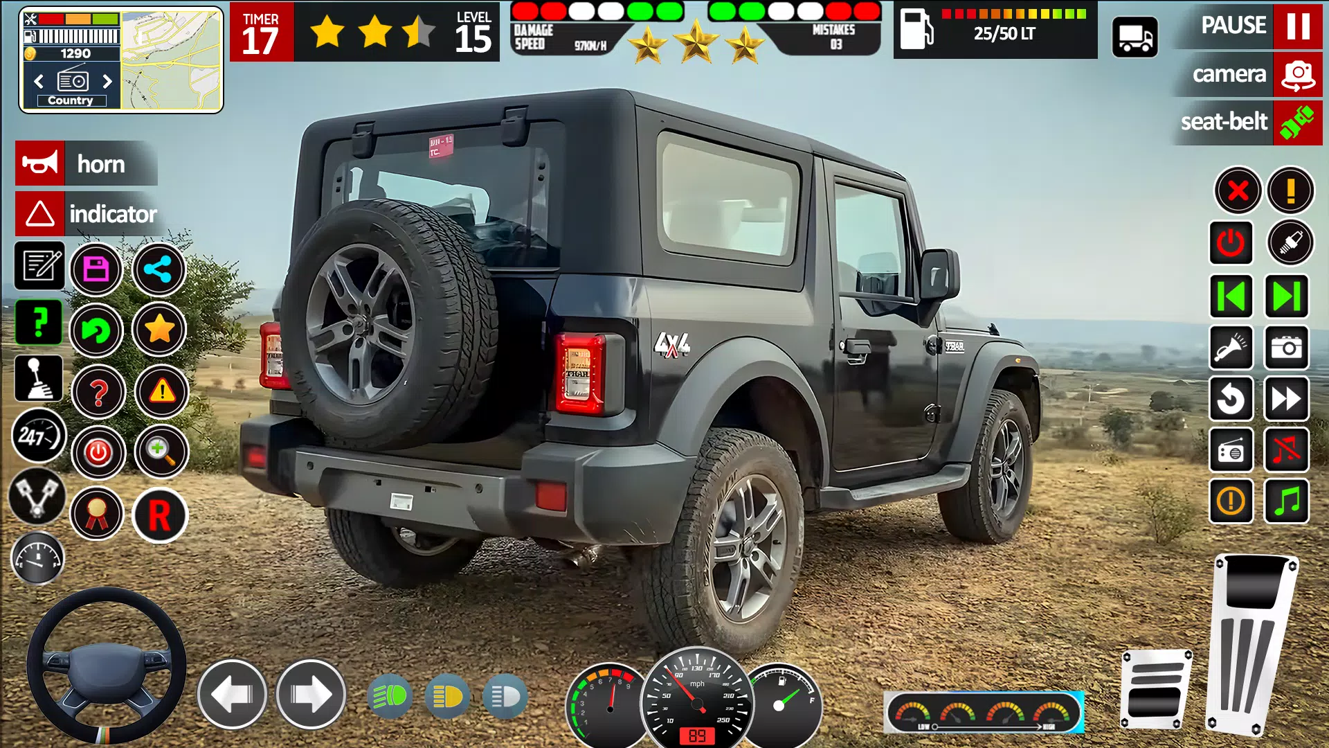 Jeep Driving Game 3d Simulator Schermafbeelding 0