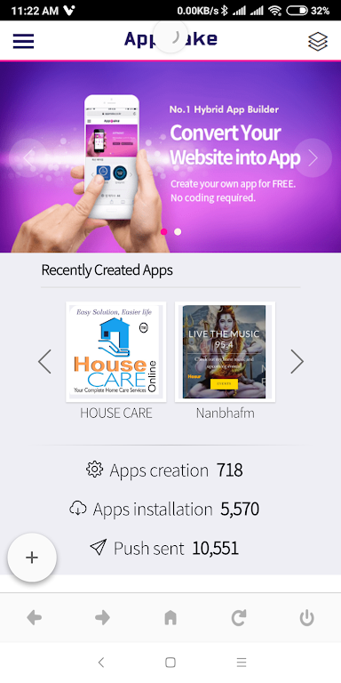 AppMake - Hybrid app maker ဖန်သားပြင်ဓာတ်ပုံ 2