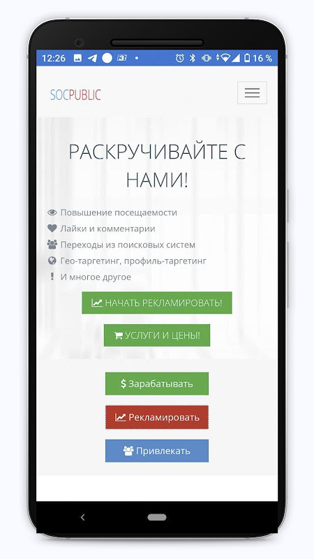 Socpublic: заработок и реклама Screenshot 2