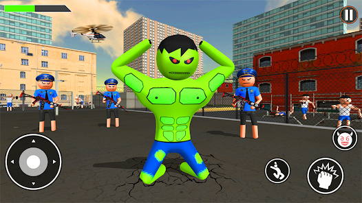 Incredible Monster: Superhero Prison Escape Games Captura de tela 1