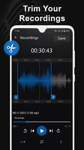 Voice Recorder & Audio Editor Captura de tela 3