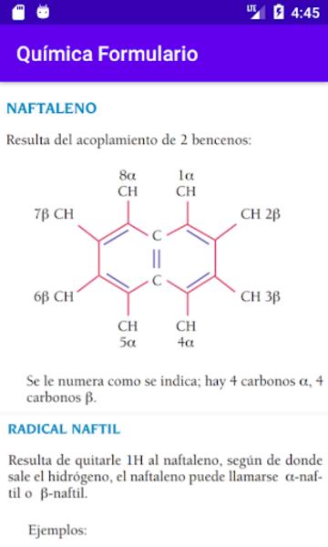 Química Formulario ภาพหน้าจอ 0