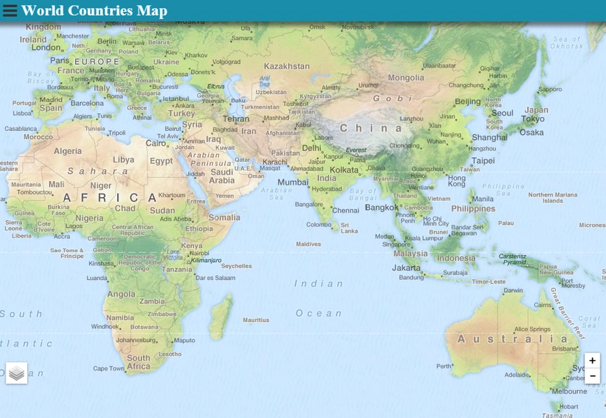 World Countries Map ဖန်သားပြင်ဓာတ်ပုံ 3