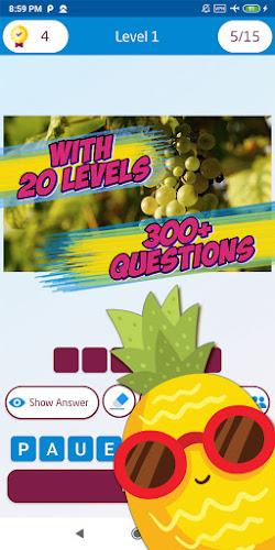 Guess the fruit name game スクリーンショット 2