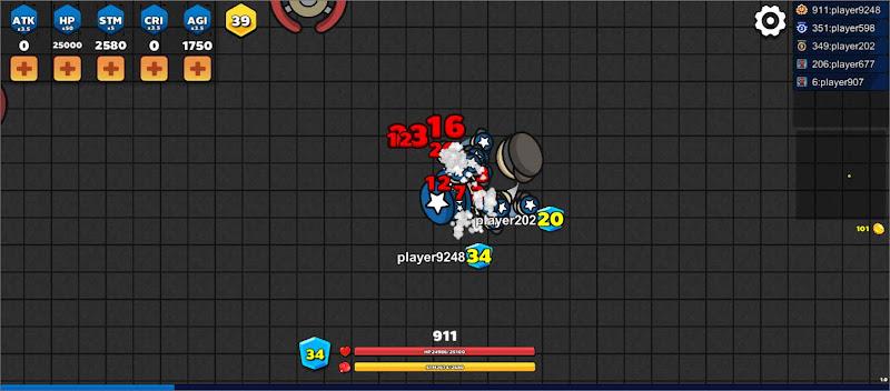 Pung.io - 2D Battle Royale Schermafbeelding 0