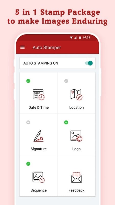 Auto Stamper ဖန်သားပြင်ဓာတ်ပုံ 2