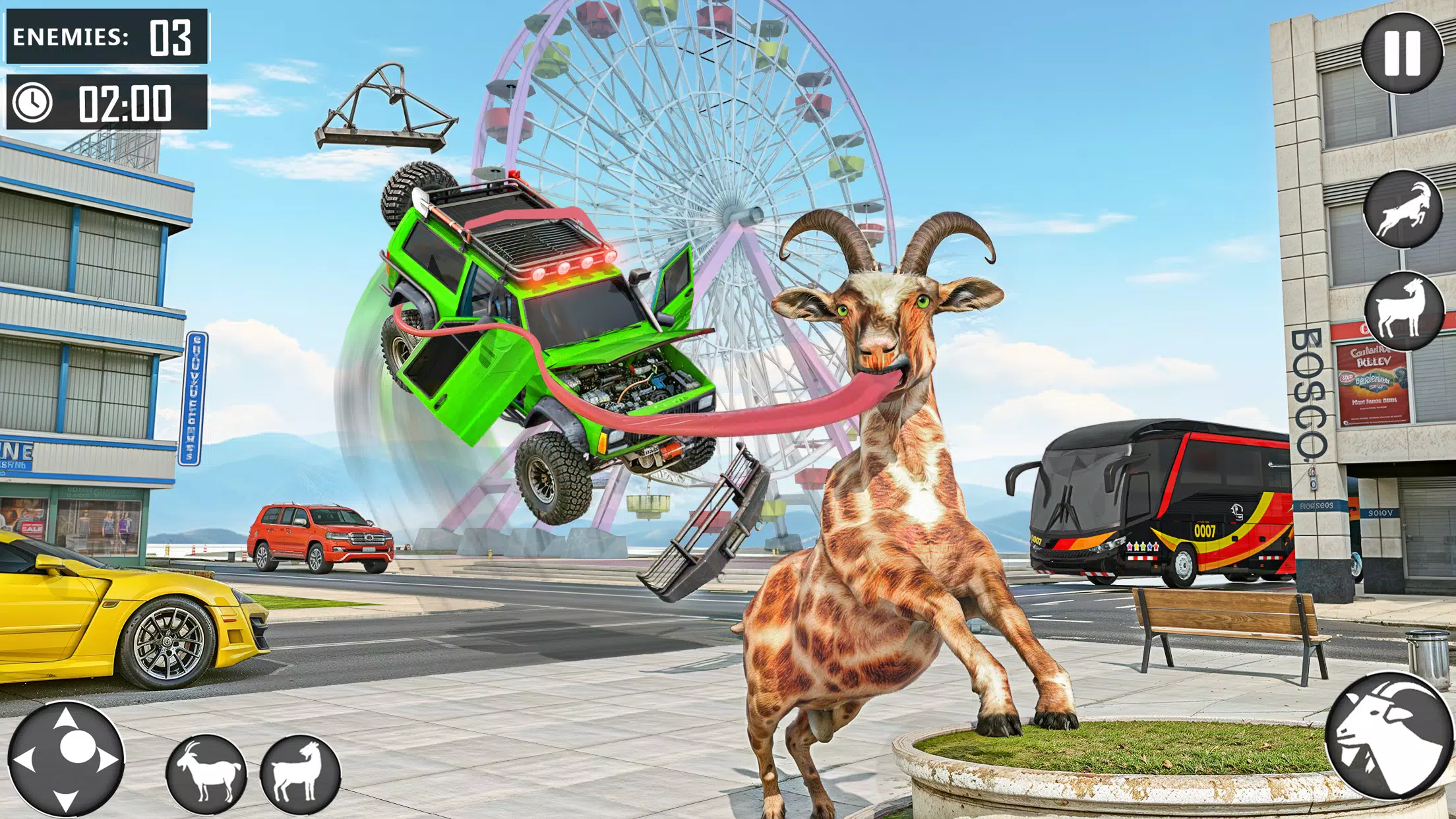 Angry Goat Fun Simulator ภาพหน้าจอ 0