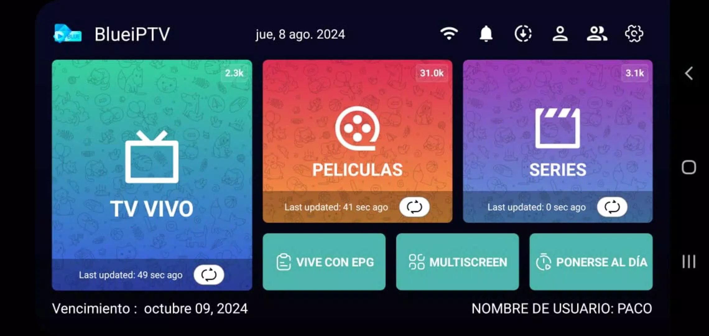 Schermata BlueiPTV 0