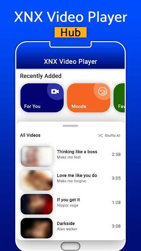 XNX Video Player - All Format HD Video Player 螢幕截圖 1