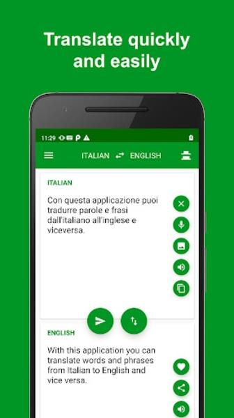 Italian - English Translator Captura de pantalla 3