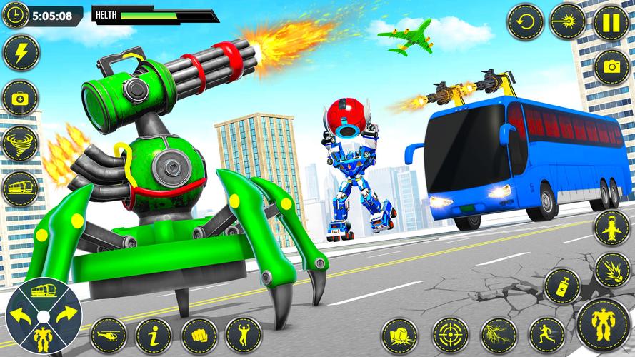 School Bus Robot Car Game 螢幕截圖 3