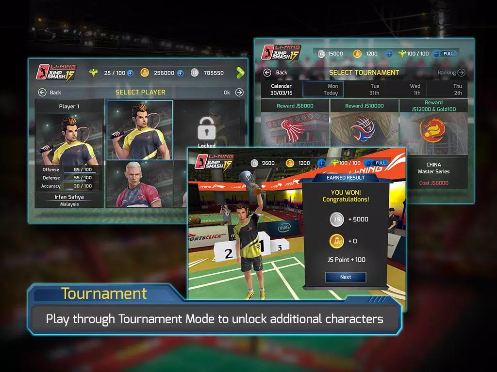 LiNing Jump Smash 15 Badminton 螢幕截圖 2