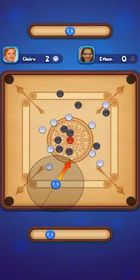 Carrom Strike - Disc Pool Game 螢幕截圖 1