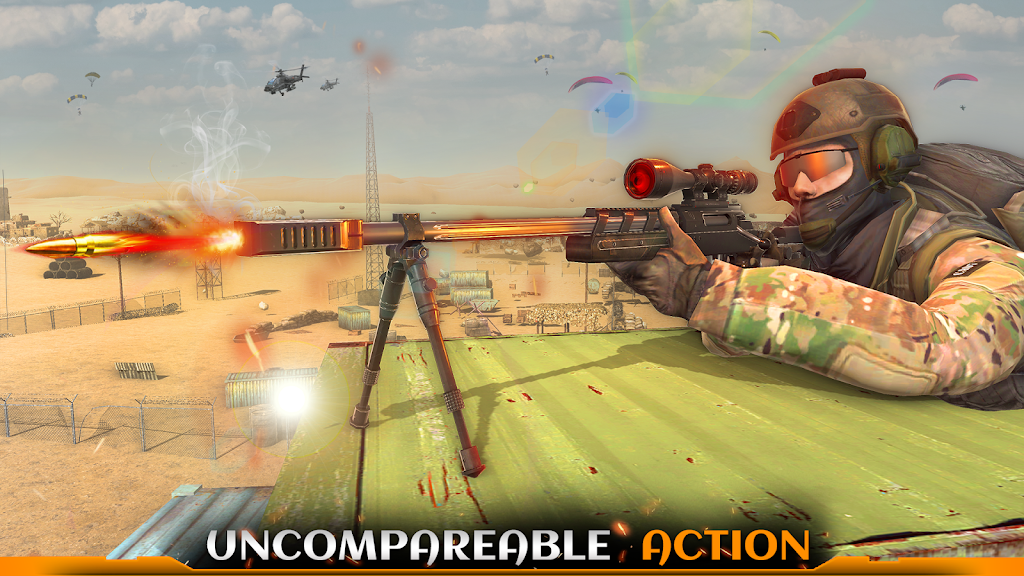 WW2 Sniper Gun Simulator Games ภาพหน้าจอ 1