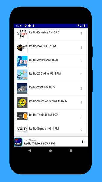 Schermata Radio App Australia: FM Online 1