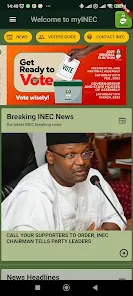 myINEC: Official app of INEC Tangkapan skrin 0