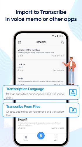 iRecord: Transcribe Voice Note Ảnh chụp màn hình 1