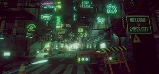 VR Cyberpunk City Tangkapan skrin 2