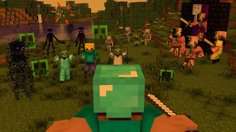 Schermata Minecraft: Zombie and Mutant 0