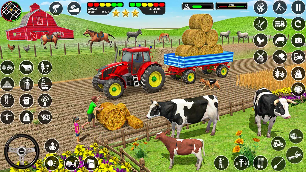 Farming Games: Tractor Driving ภาพหน้าจอ 2