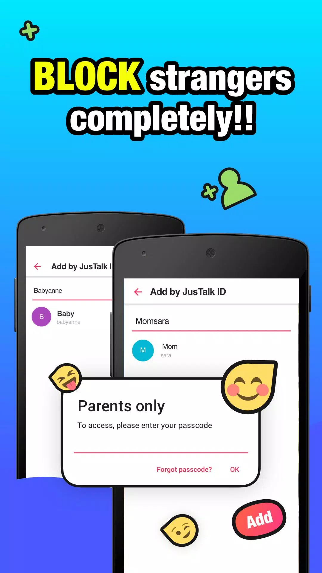 JusTalk Kids - Safe Video Chat and Messenger স্ক্রিনশট 1
