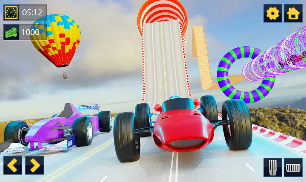 Impossible Formula Car Racing Stunt New Free Games Ảnh chụp màn hình 2