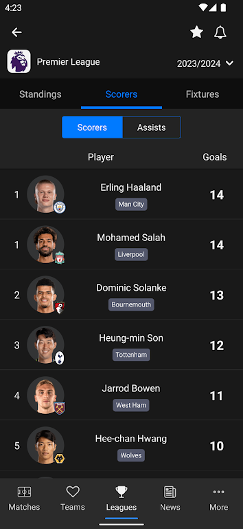 Jdwal - Football Stats Capture d'écran 3