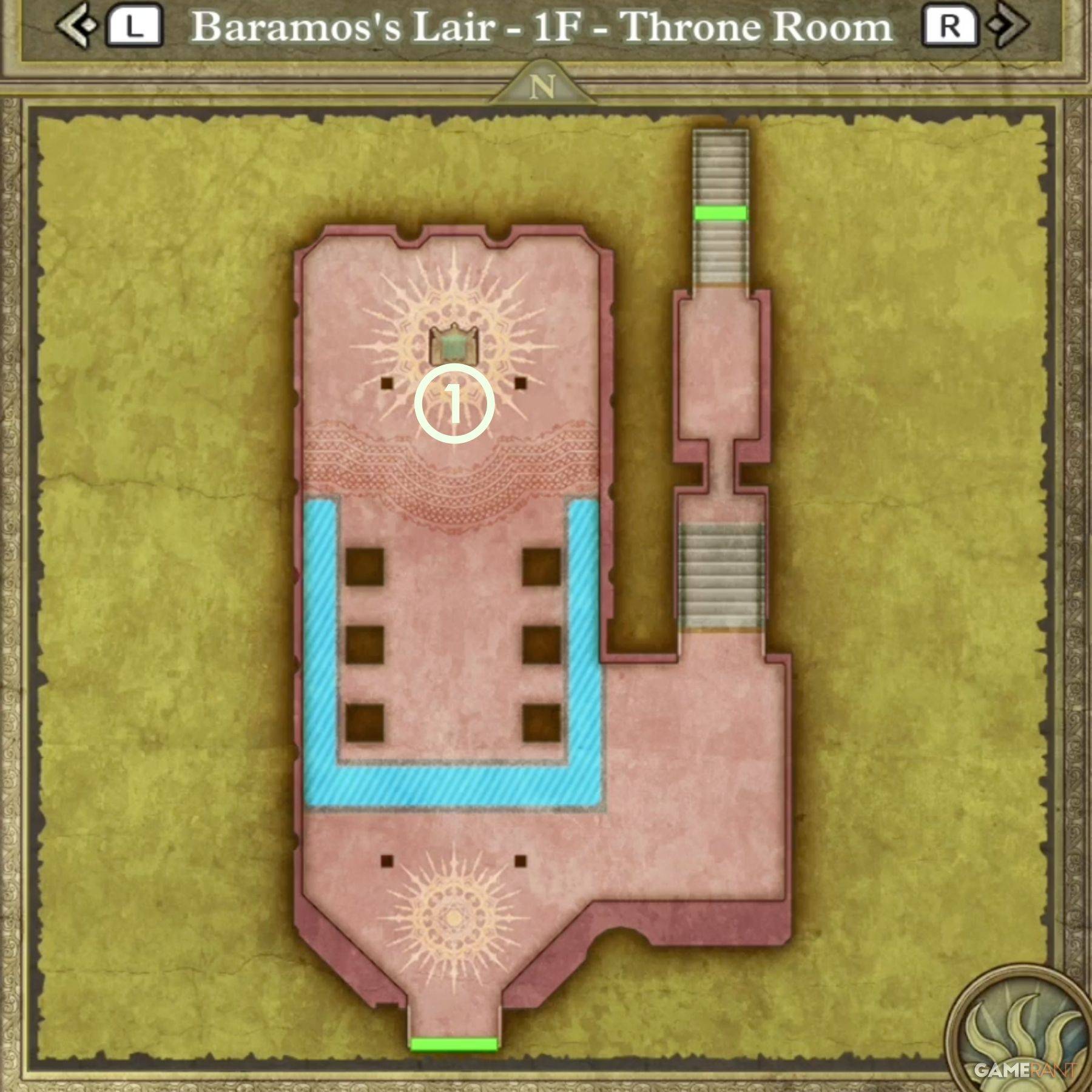 Image: Map highlighting Throne Room treasure