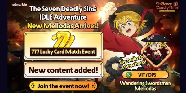 El juego de Los siete pecados capitales añade a Meliodas en nuevos eventos