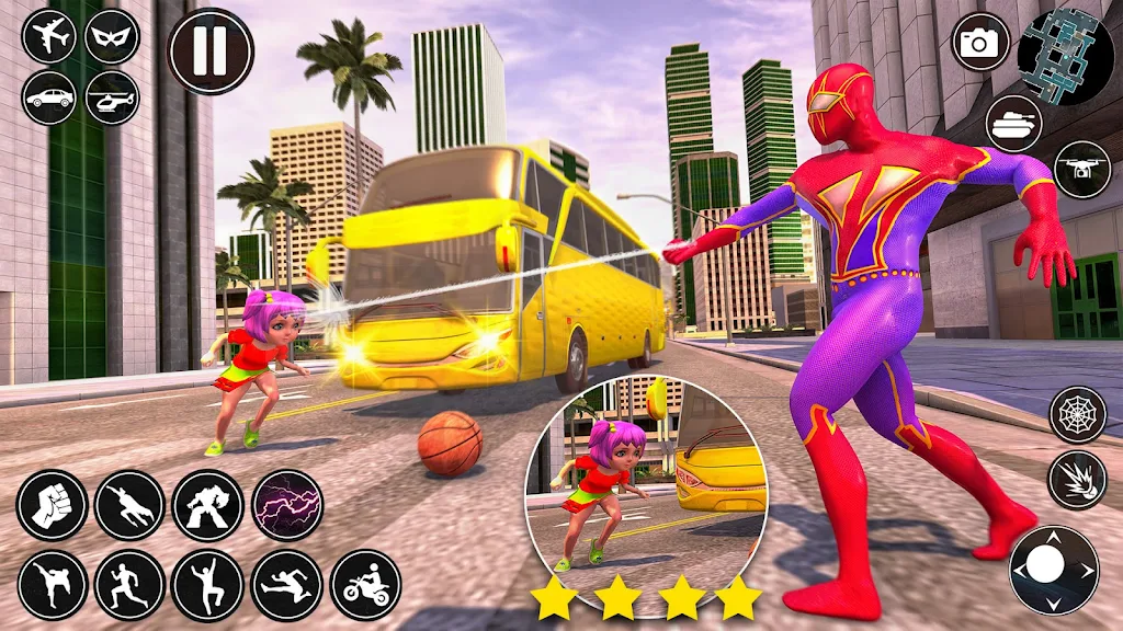 Spider Rope Man Superhero Game Screenshot 2