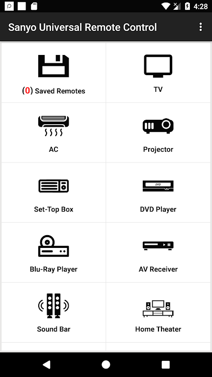 Sanyo Universal Remote স্ক্রিনশট 0