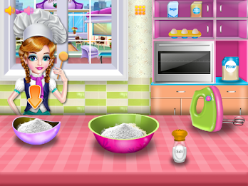 Girls cooking special cake Скриншот 3