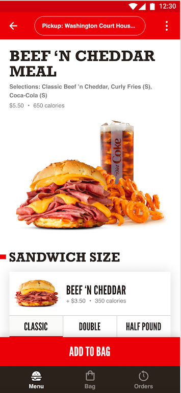 Arby's Fast Food Sandwiches Tangkapan skrin 2