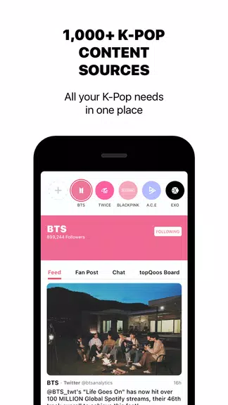 theQoos: K-Pop News, Friends, Music & Community スクリーンショット 3