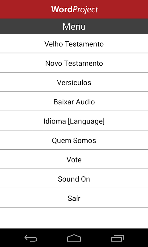 Portuguese Audio Bible Zrzut ekranu 2