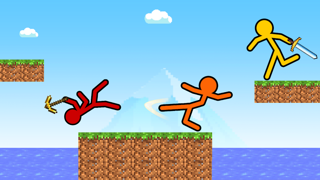 Stick-man Craft Fighting Game ภาพหน้าจอ 2