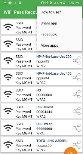 WiFi Password Recovery — Pro Ảnh chụp màn hình 2