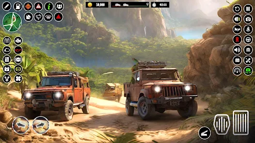 Offroad 4x4 Jeep Rally Driving Captura de tela 0