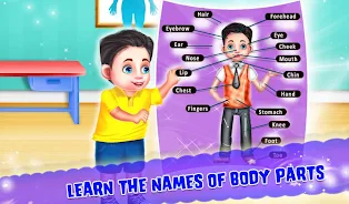 Kids Learning Human Bodyparts ဖန်သားပြင်ဓာတ်ပုံ 1