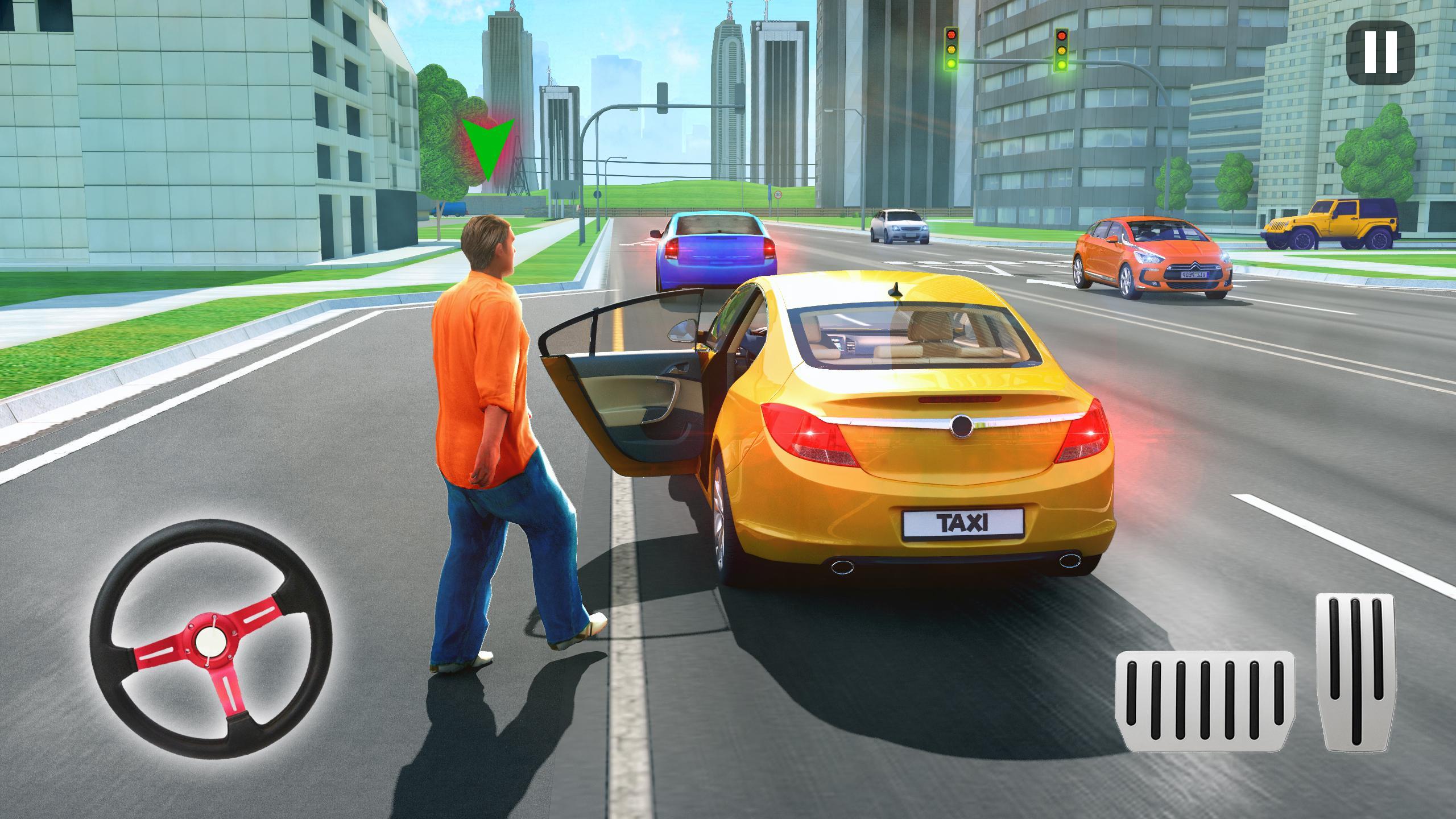 US City Taxi Games - Car Games স্ক্রিনশট 1