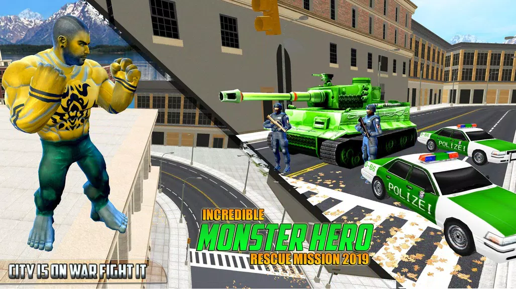 Schermata Incredible Monster Superhero Crime City 2018 3