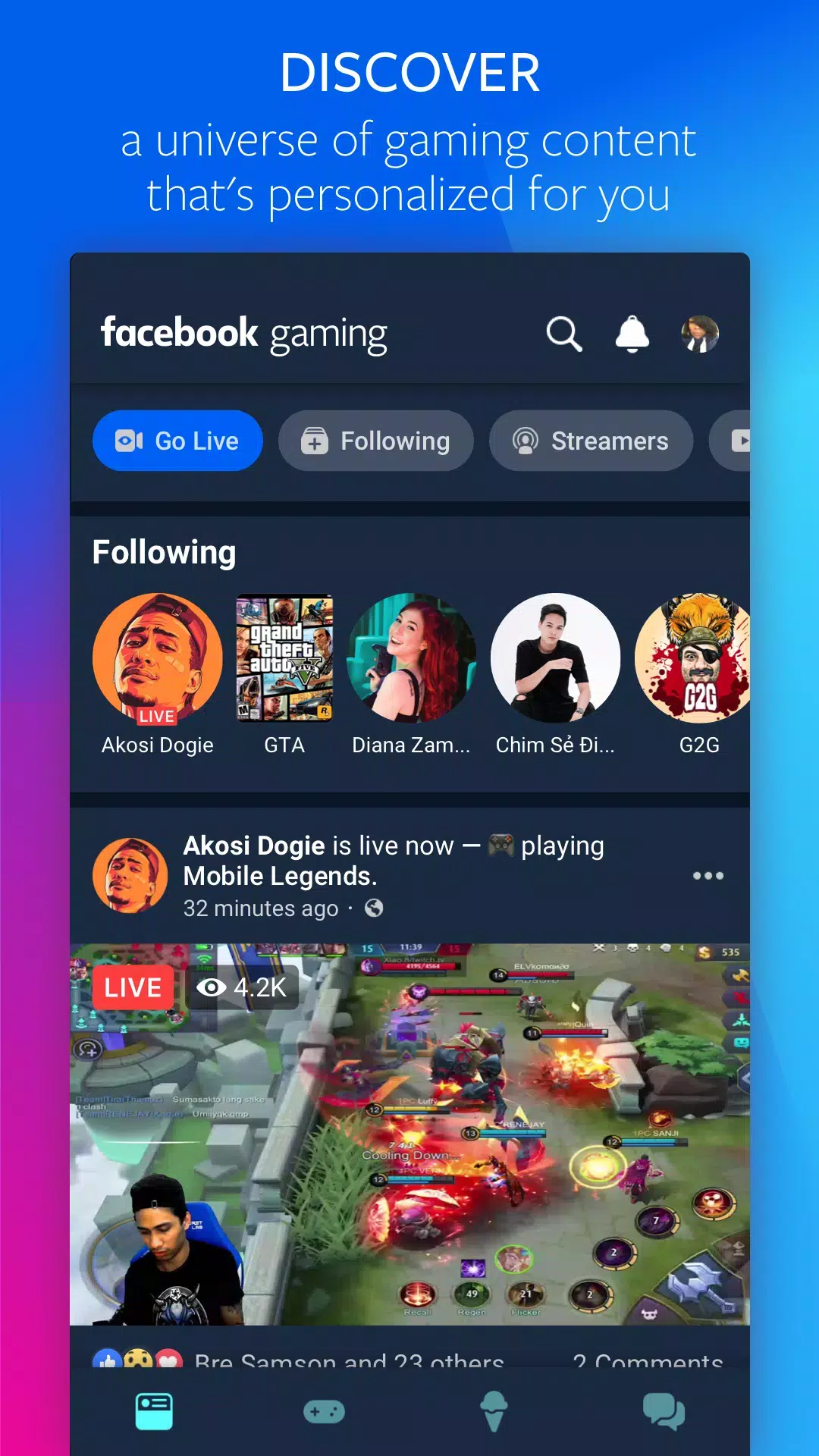 FaÇebook Gaming: Play, Watch, Zrzut ekranu 1