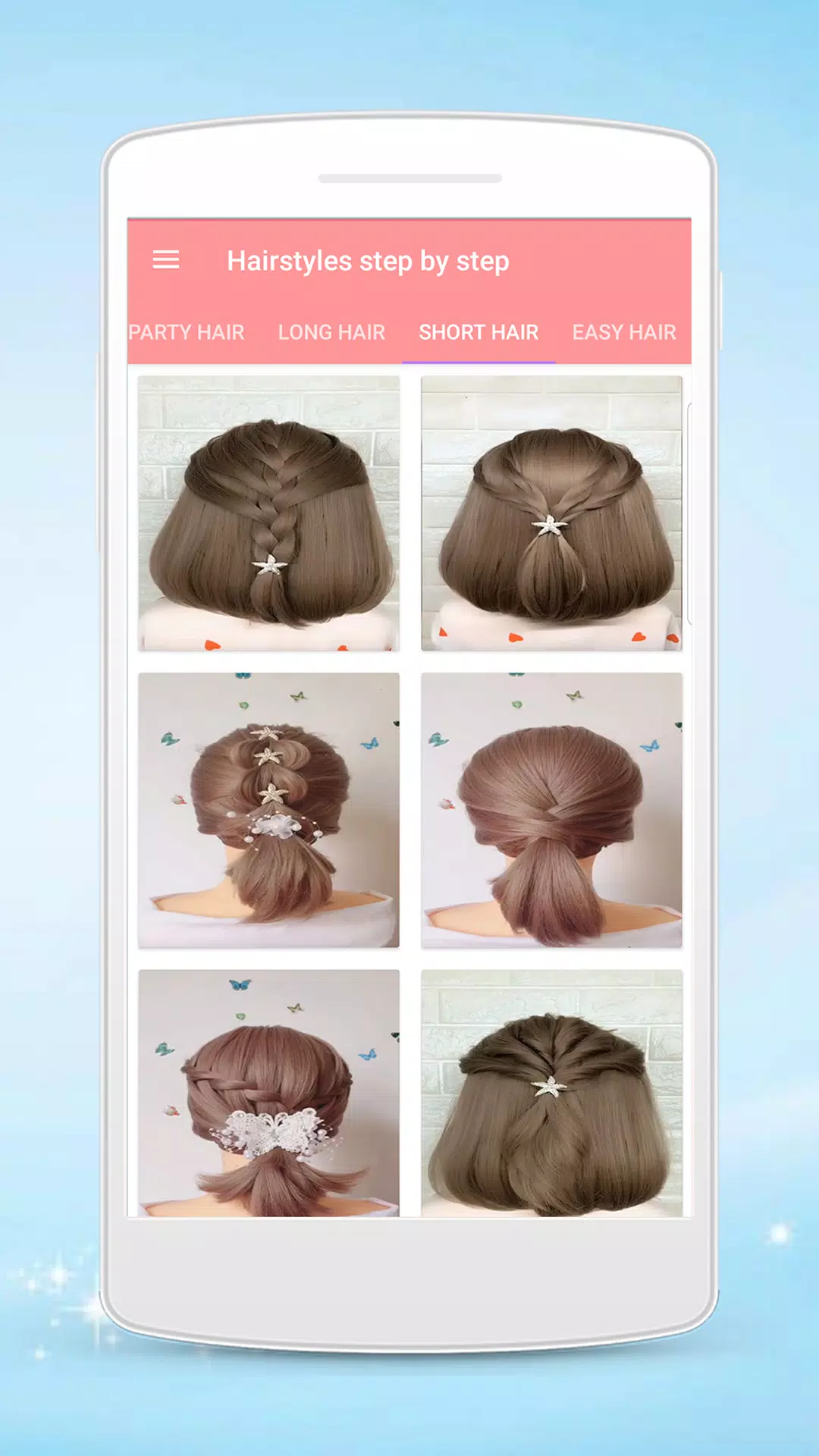 Hairstyles step by step Ảnh chụp màn hình 1