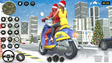 Superhero Bike Taxi: Bike Game Скриншот 1