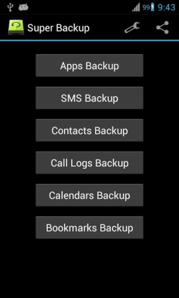 Super Backup: SMS and Contacts Ekran Görüntüsü 2